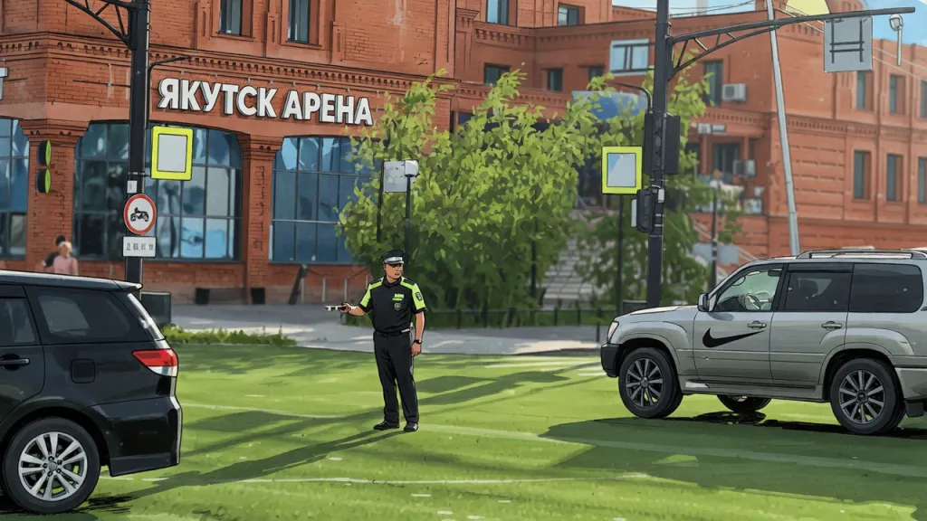 Светофоры погасли на Ленина. Якутск встал без сигнала