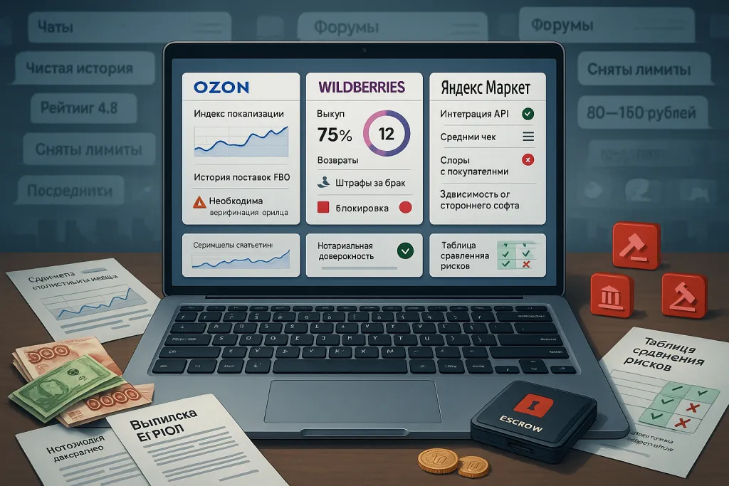 Что важно знать перед тем, как купить аккаунт продавца на Ozon, Wildberries и Яндекс Маркете
